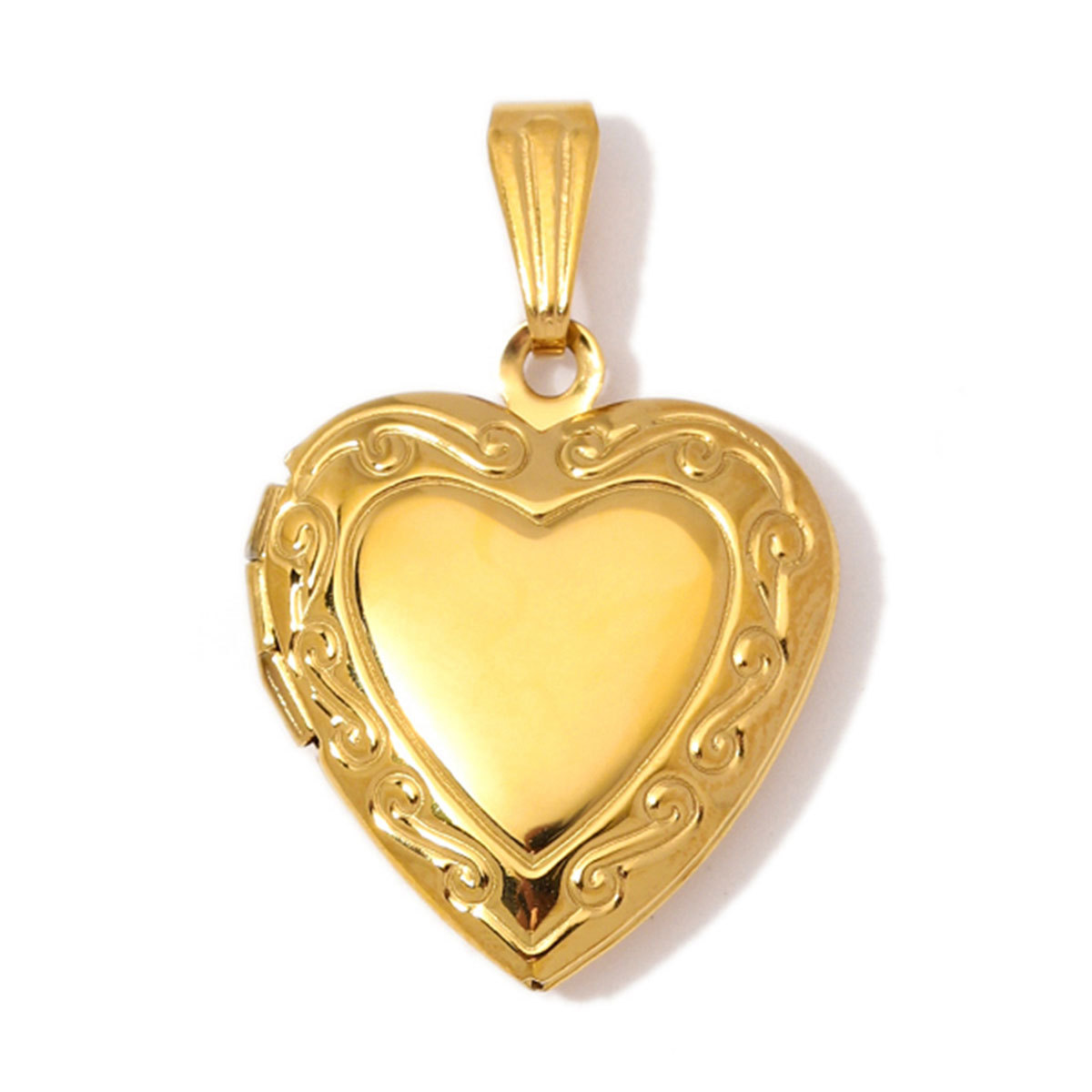 6pcs/Lot Wholesale Stainless Steel Round Oval Locket Picture Charm Rhinestone Love Heart Necklace Pendant Woman Special Gift Jewelry