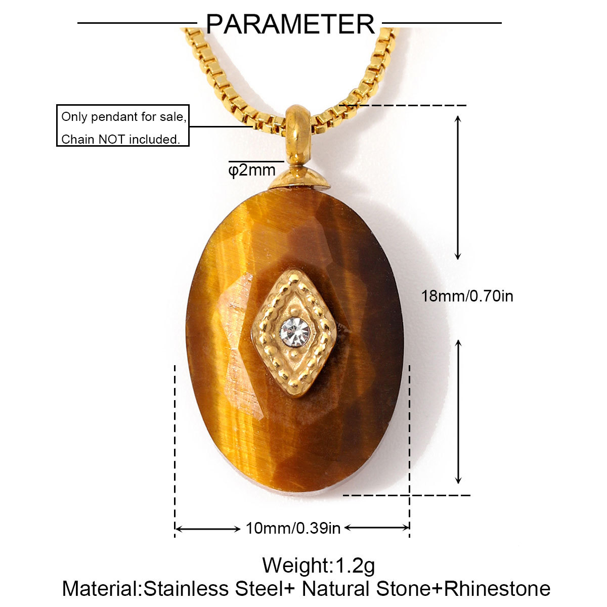 6pcs/Lot Stainless Steel Oval Natural Stone DIY Charms Turquoise Amethyst Waterdrop Necklace Pendants Woman Jewelry Wholesale