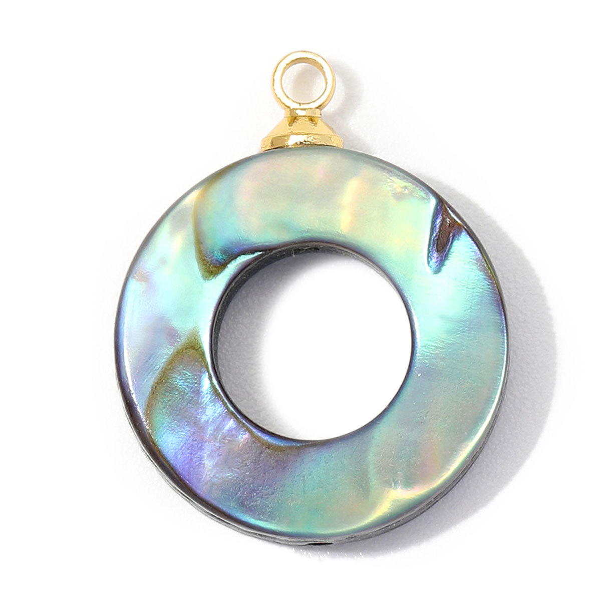 6pcs/Lot Copper Star Moon Circle DIY Earring Charms Lucky Mermaid Tail Fish Necklace Pendants Woman Waterdrop Jewelry Wholesale