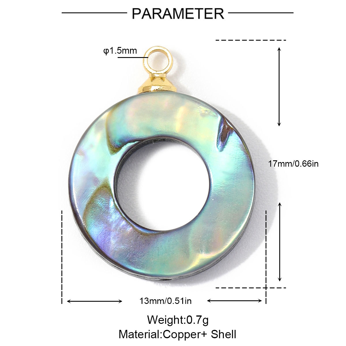 6pcs/Lot Copper Star Moon Circle DIY Earring Charms Lucky Mermaid Tail Fish Necklace Pendants Woman Waterdrop Jewelry Wholesale