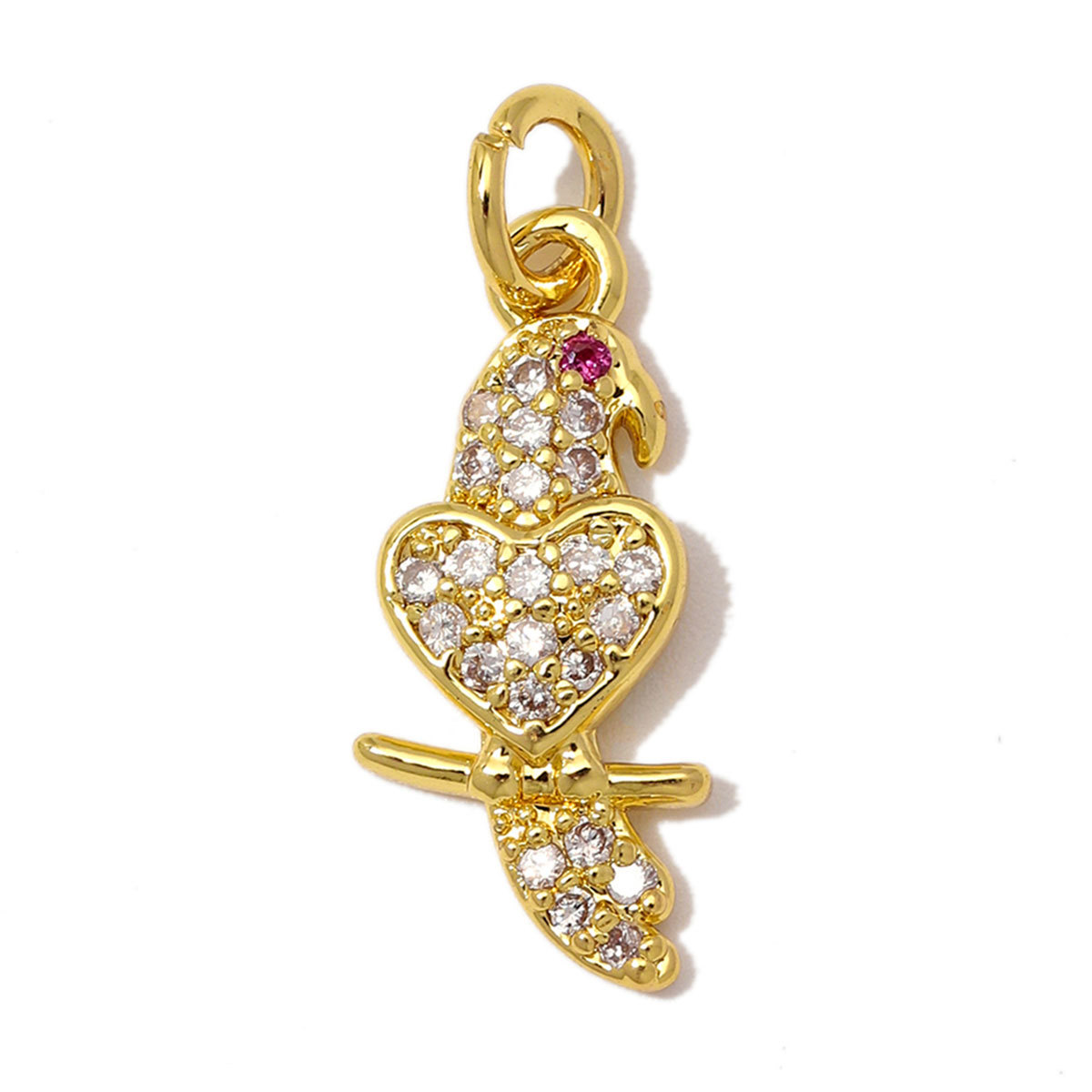 6pcs/Lot Copper Zircon Coffee Cup Butterfly DIY Bracelet Charms Sail Boat Heart Necklace Pendant Woman Rocket Jewelry Wholesale