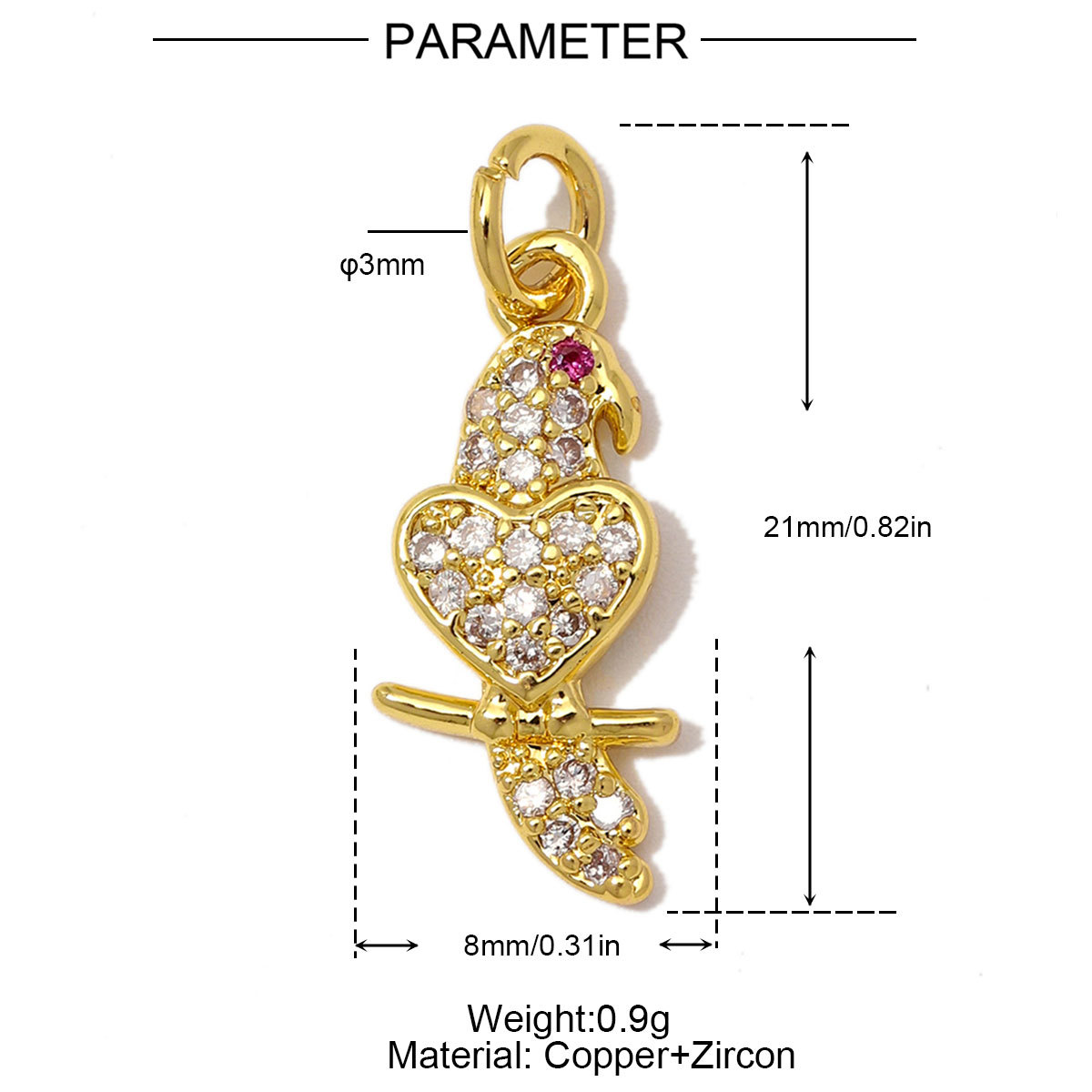 6pcs/Lot Copper Zircon Coffee Cup Butterfly DIY Bracelet Charms Sail Boat Heart Necklace Pendant Woman Rocket Jewelry Wholesale