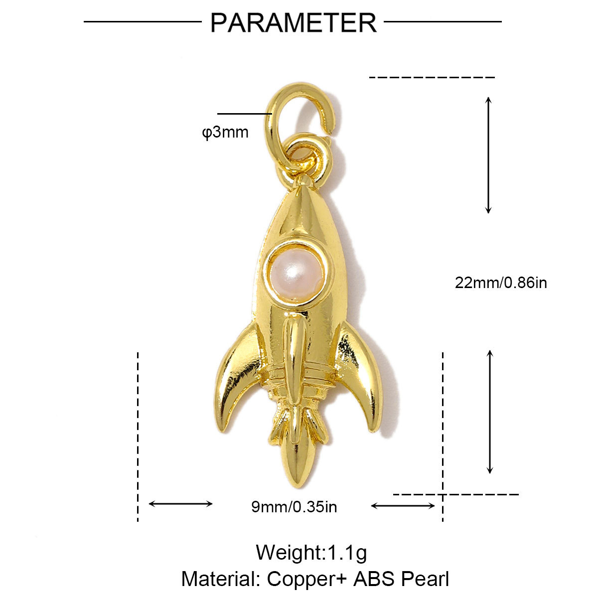 6pcs/Lot Copper Zircon Coffee Cup Butterfly DIY Bracelet Charms Sail Boat Heart Necklace Pendant Woman Rocket Jewelry Wholesale