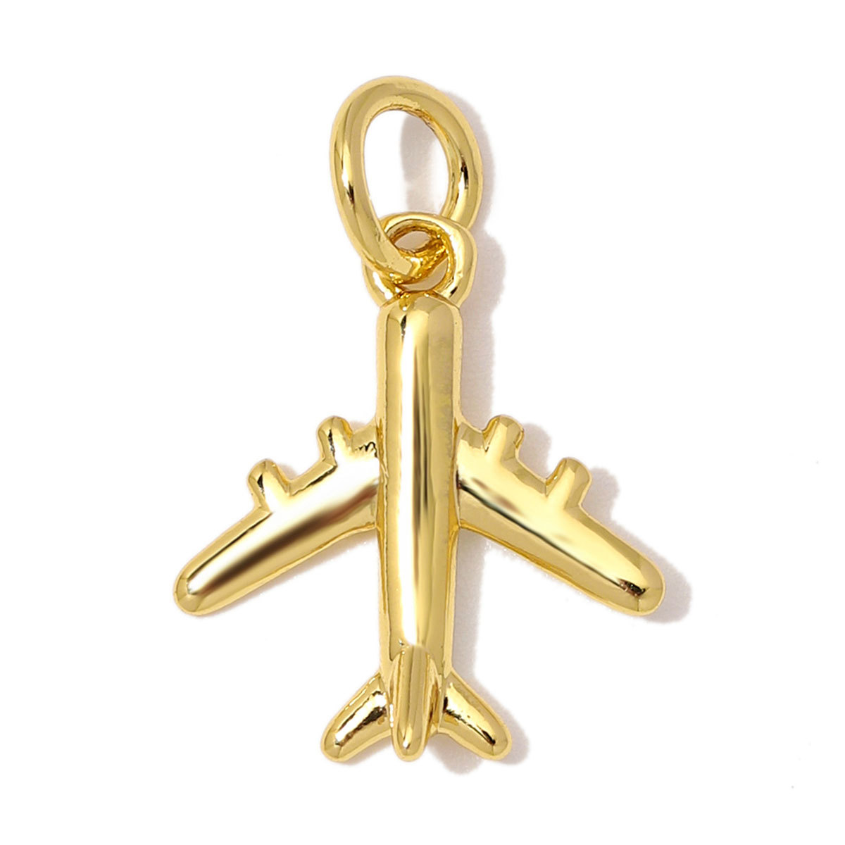 6pcs/Lot Copper Zircon Skull Fish DIY Bracelet Charms Crown Star Plane Necklace Pendant Woman Flower Horse Jewelry Wholesale