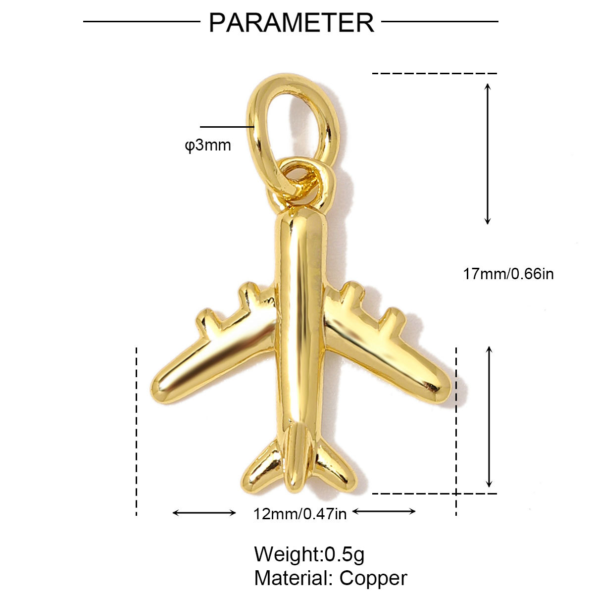 6pcs/Lot Copper Zircon Skull Fish DIY Bracelet Charms Crown Star Plane Necklace Pendant Woman Flower Horse Jewelry Wholesale