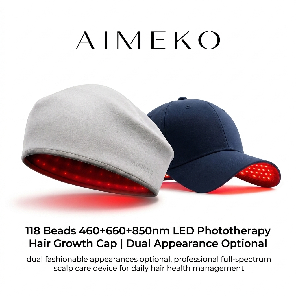 AIMEKO LED Hair Growth Cap Multi-Wavelength Wearable LED Hair Growth Solution