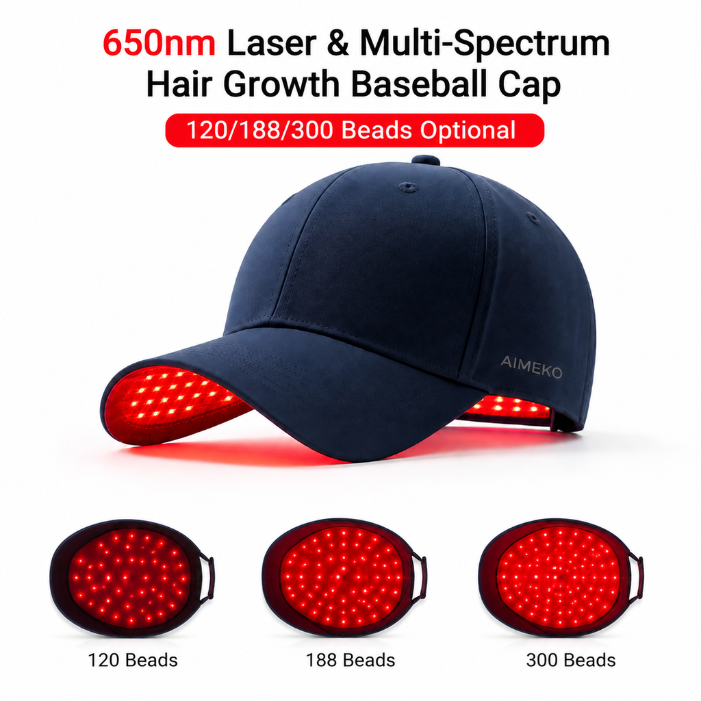 AIMEKO 5050 Patch Laser Hair Growth Cap Multi-Wavelength 5050 Patch Laser Hair Growth Solution