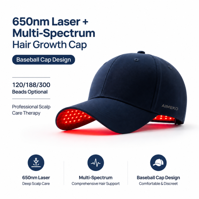 AIMEKO 5050 Patch Laser Hair Growth Cap Multi-Wavelength 5050 Patch Laser Hair Growth Solution