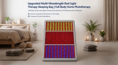 AIMEKO Red Light Therapy Blanket Full Body Photobiomodulation Device with Customized Multi-Wavelength Zones 520nm 460nm 660nm 850nm 940nm LED Light Therapy Mat for Skin Rejuvenation Muscle Recovery Wellness