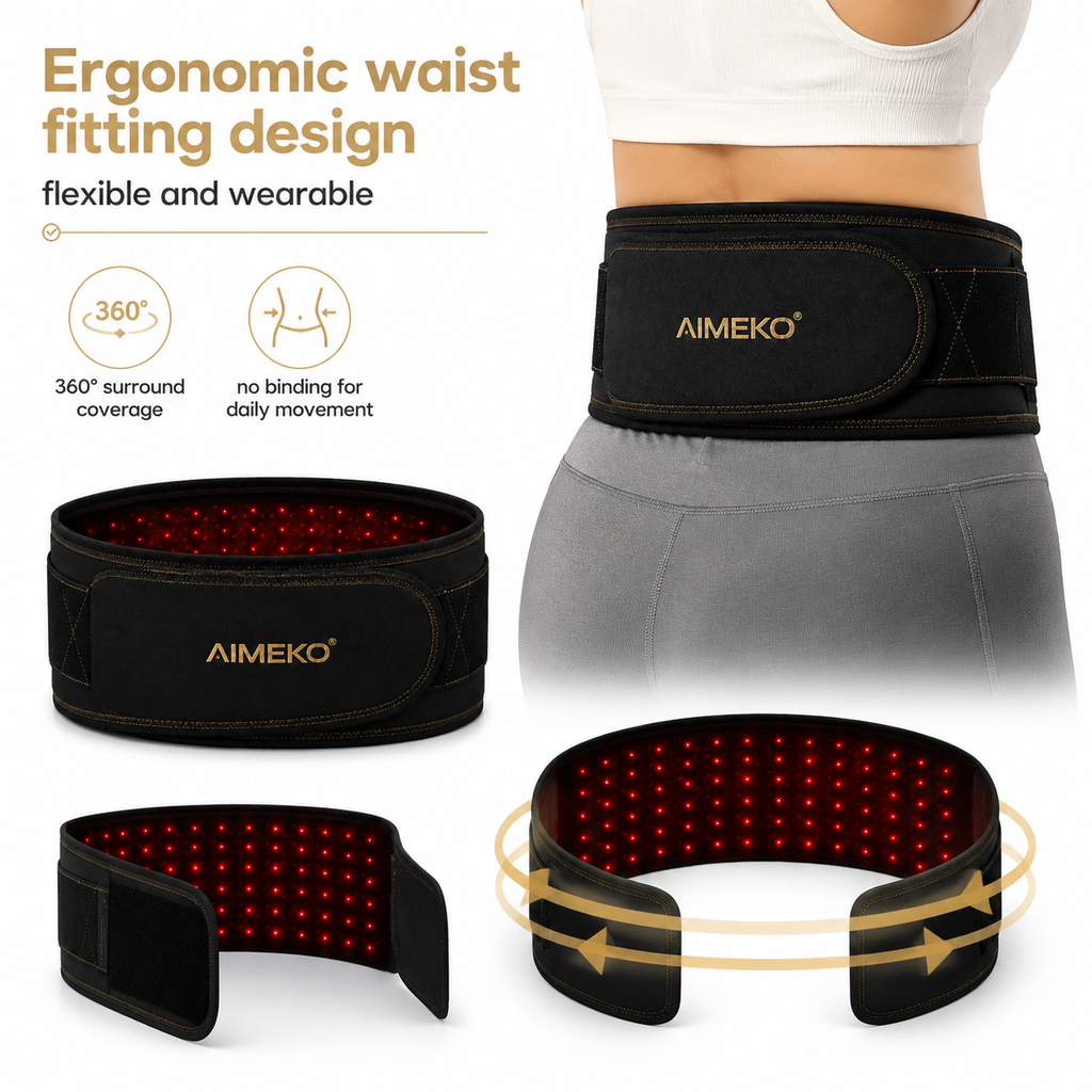 AIMEKO Red Light Therapy Belt Multi-Wavelength Wearable LED Wellness Solution Manufacturer