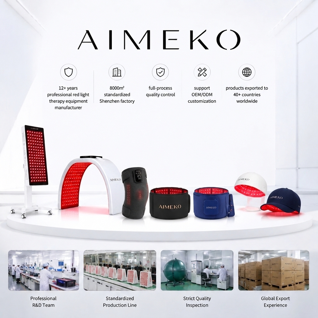 AIMEKO Red Light Therapy Belt Multi-Wavelength Wearable LED Wellness Solution Manufacturer