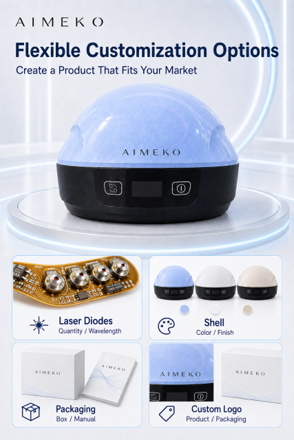 AIMEKO Laser Hair Growth Device Professional Laser Hair Growth Solution For Wearable Scalp Care Applications