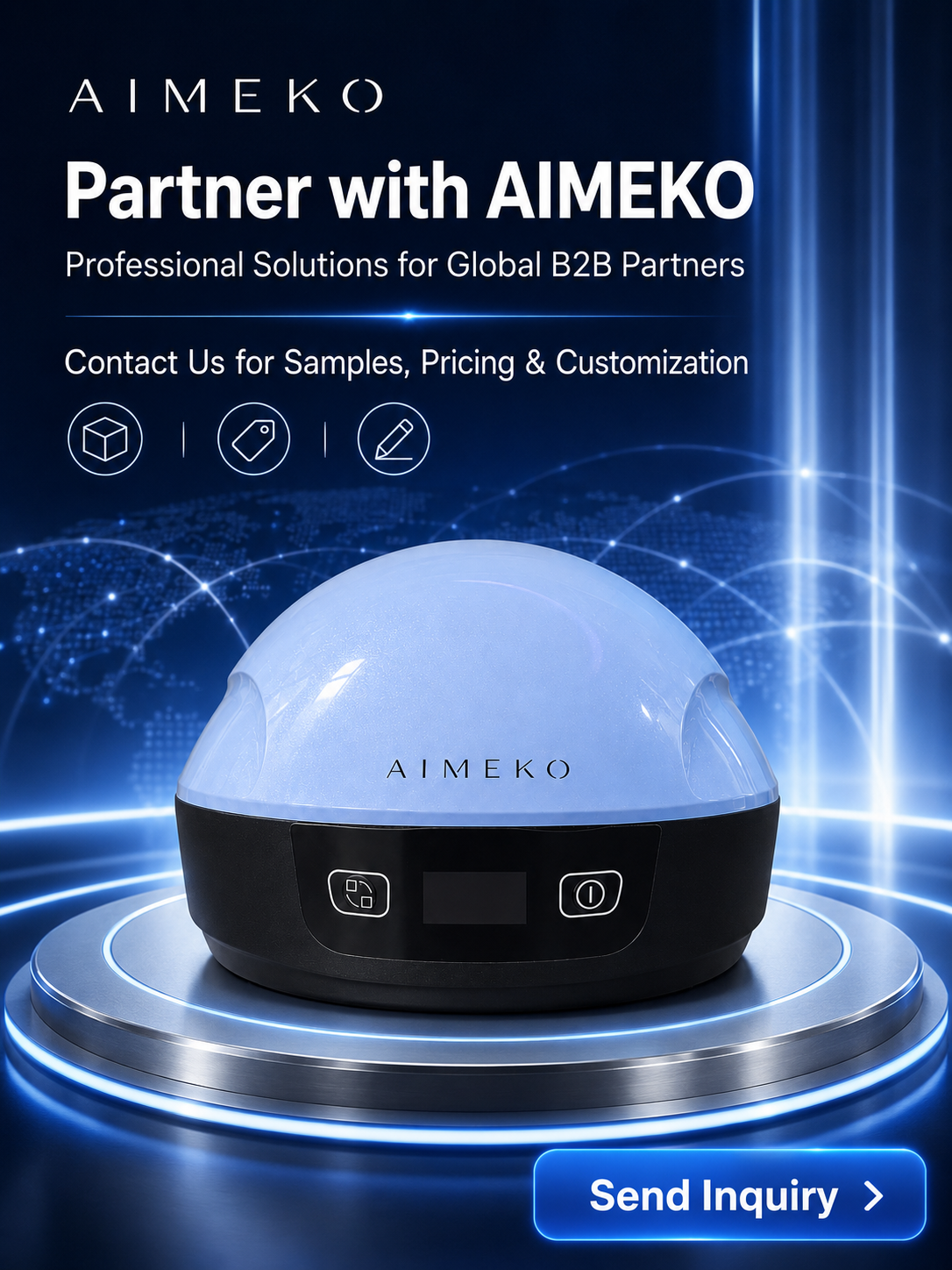 AIMEKO Laser Hair Growth Device Professional Laser Hair Growth Solution For Wearable Scalp Care Applications