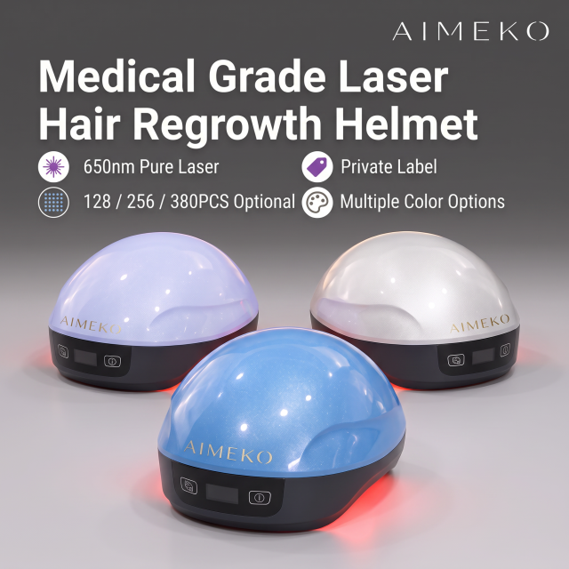 AIMEKO Laser Hair Growth Device Professional Laser Hair Growth Solution For Wearable Scalp Care Applications