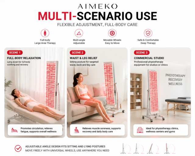 AIMEKO Standing LED Light Therapy Panel