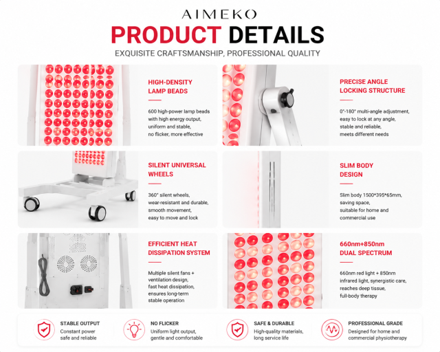 AIMEKO Standing LED Light Therapy Panel