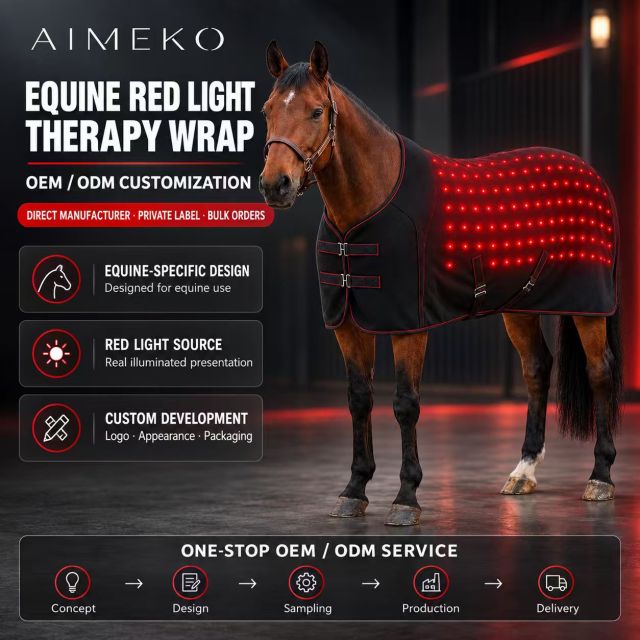 Equine Red Light Therapy Wrap Manufacturer | AIMEKO Custom Animal Wellness Solution