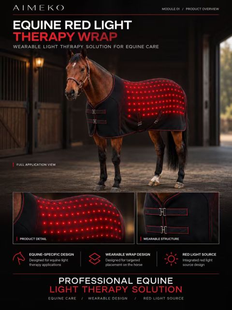 Equine Red Light Therapy Wrap Manufacturer | AIMEKO Custom Animal Wellness Solution