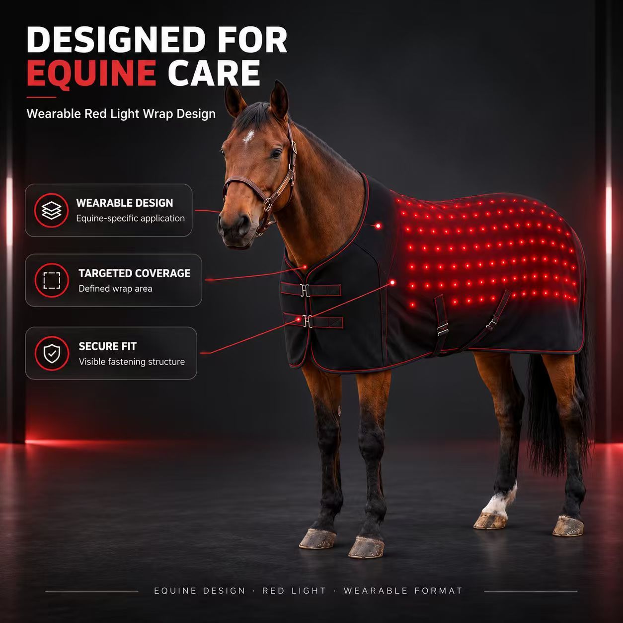 Equine Red Light Therapy Wrap Manufacturer | AIMEKO Custom Animal Wellness Solution
