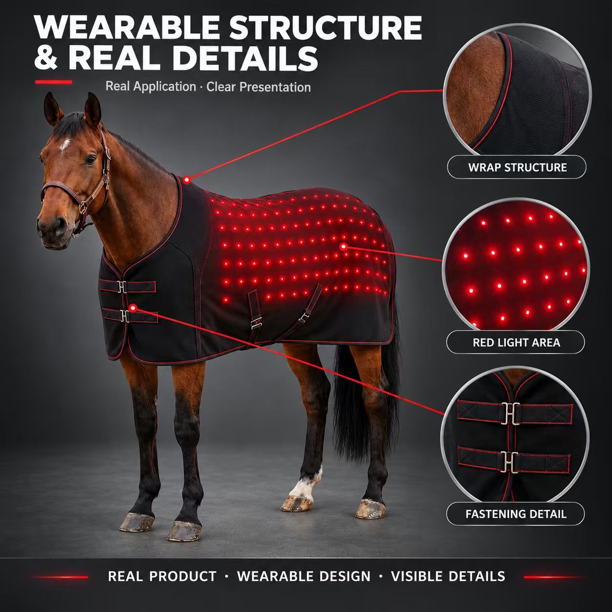 Equine Red Light Therapy Wrap Manufacturer | AIMEKO Custom Animal Wellness Solution