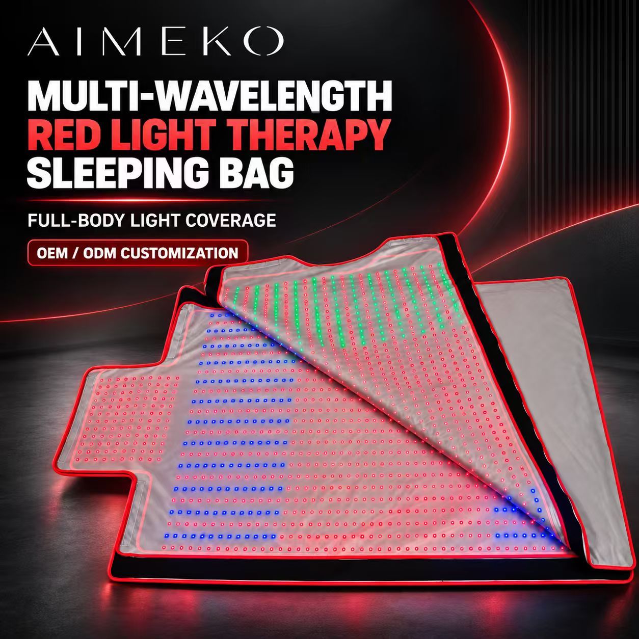 Full Body Red Light Therapy Sleeping Bag Manufacturer | AIMEKO Multi-Wavelength Photobiomodulation Sleeping Bag