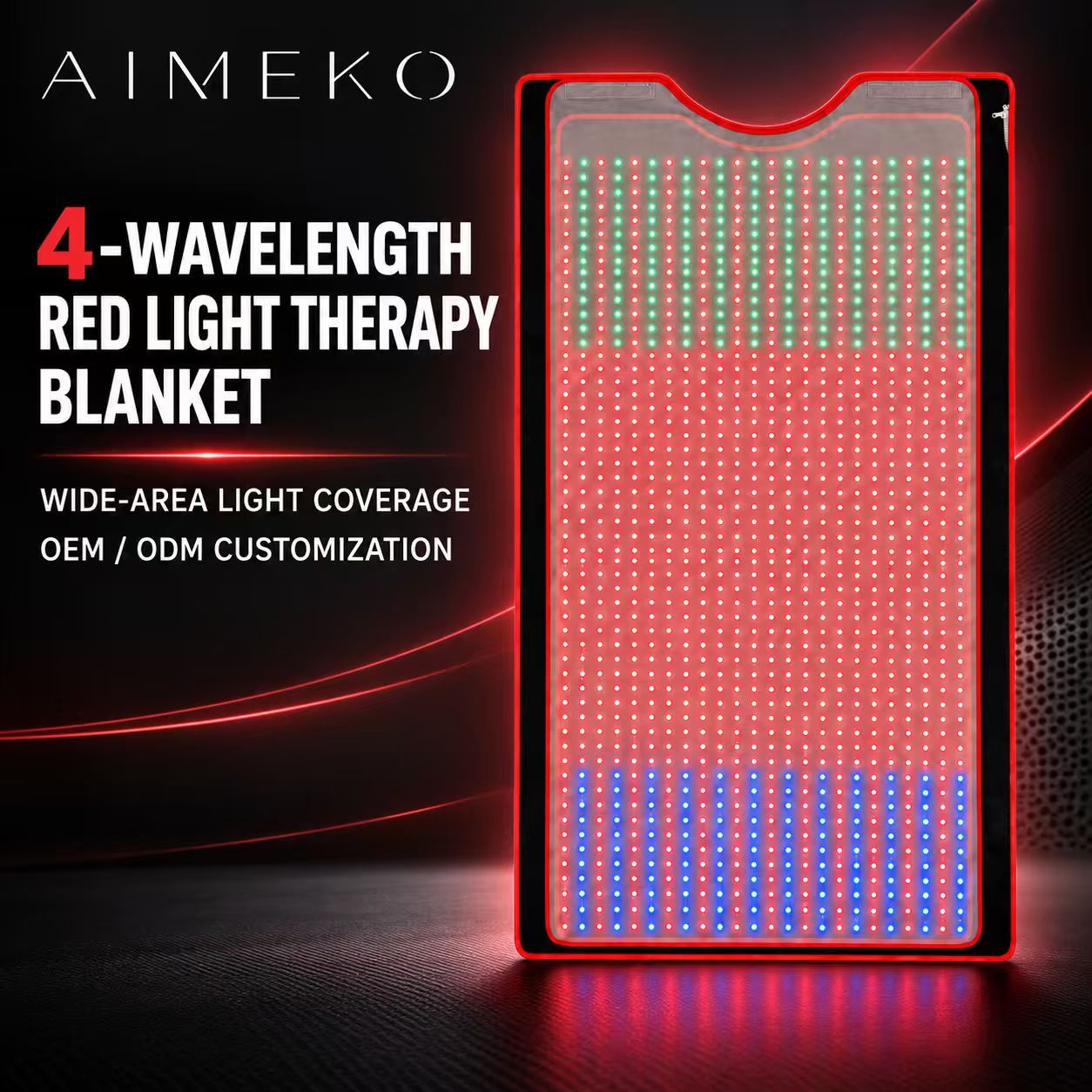 Full Body Red Light Therapy Blanket Manufacturer | AIMEKO Four-Wavelength Light Therapy Blanket