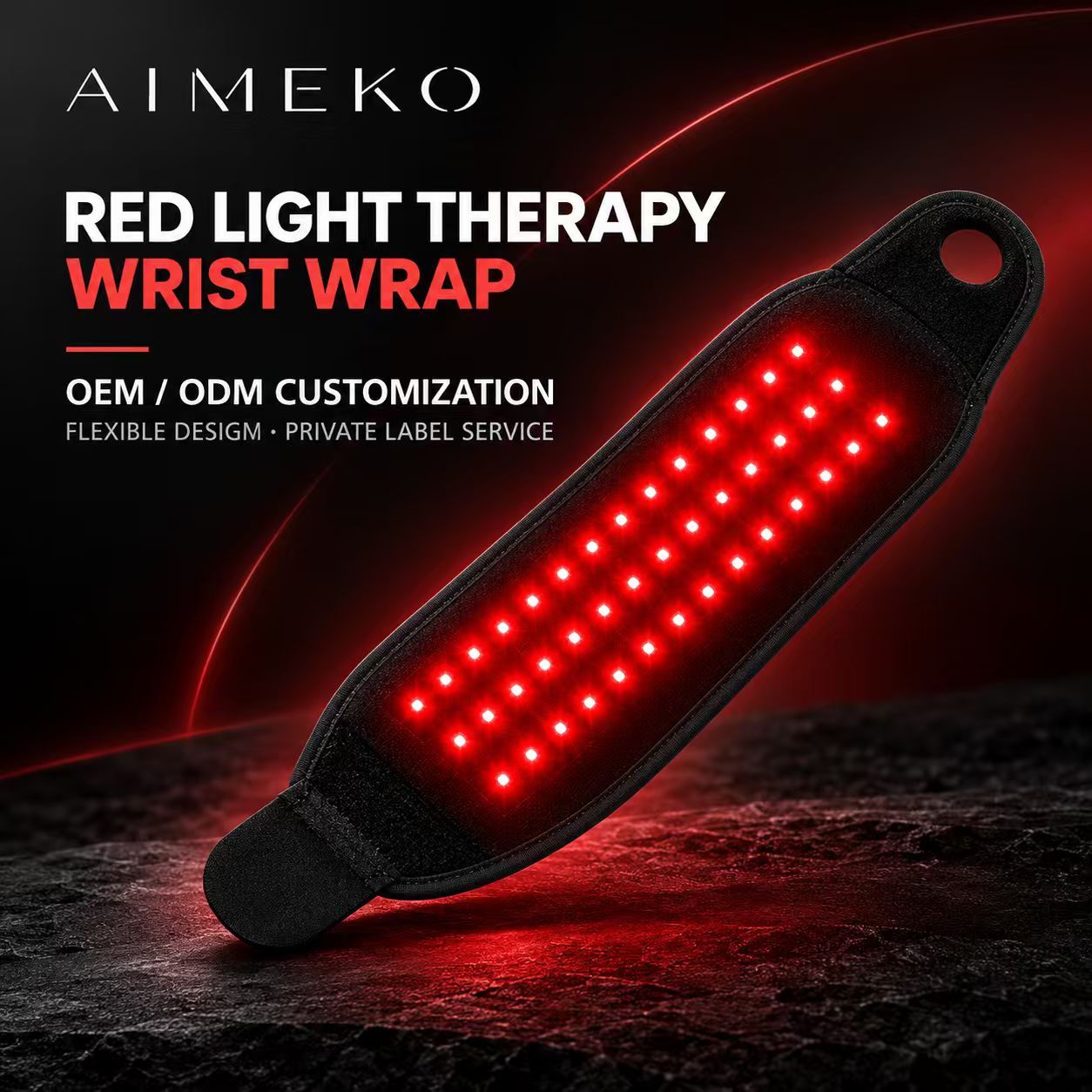 Red Light Therapy Wrist Wrap Manufacturer | AIMEKO Wearable Wellness Solution