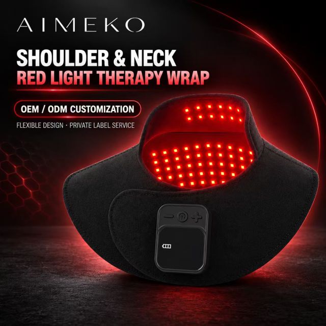 Shoulder & Neck Red Light Therapy Wrap Manufacturer | AIMEKO Wearable Red Light Solution