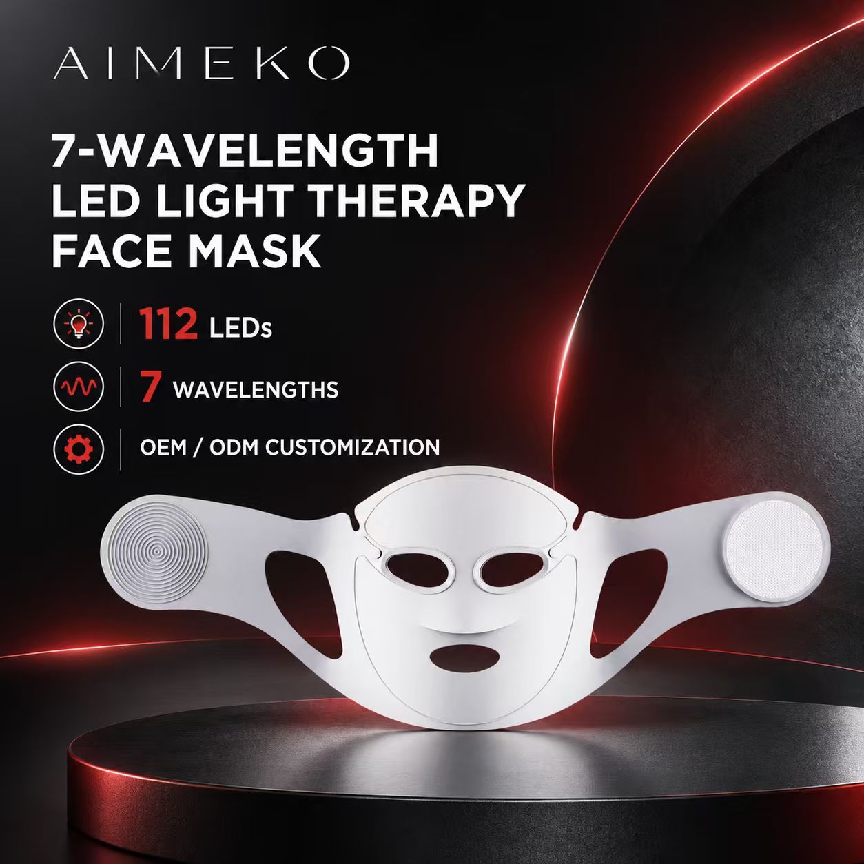 LED Light Therapy Face Mask Manufacturer | AIMEKO 7-Wavelength Photobiomodulation Mask