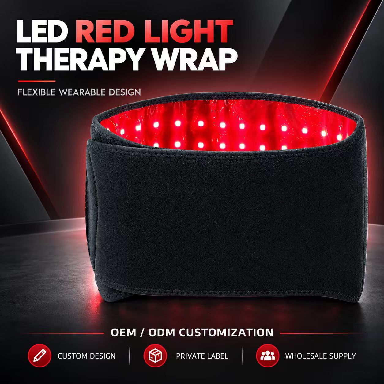 Red Light Therapy Belt Manufacturer | AIMEKO Flexible Wearable LED Waist Belt
