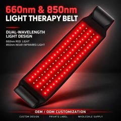 660nm + 850nm Red Light Therapy Belt Manufacturer | AIMEKO Dual-Wavelength LED Waist Belt