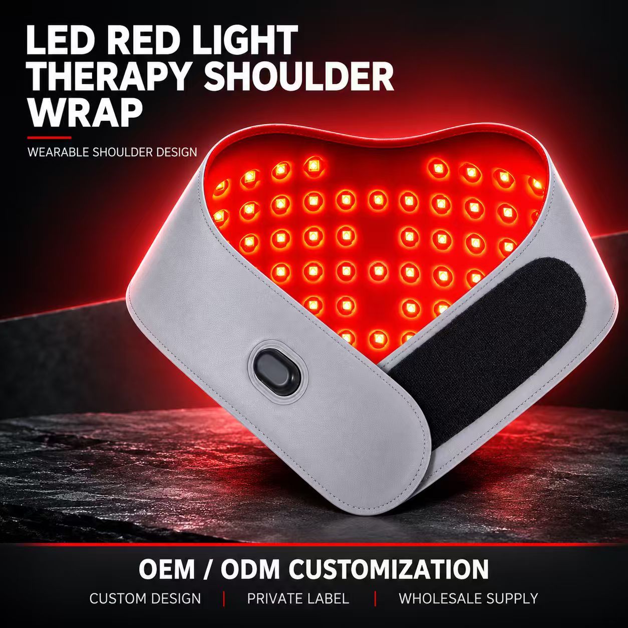 Red Light Therapy Shoulder Wrap Manufacturer | AIMEKO Wearable LED Shoulder Care Wrap
