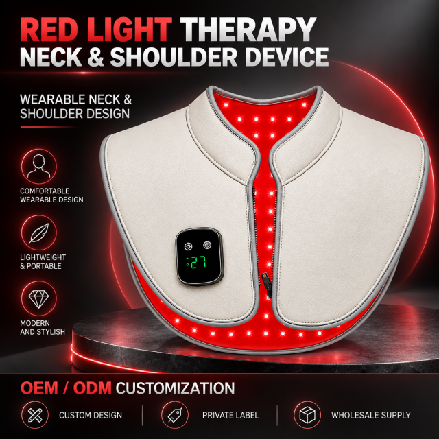 Neck & Shoulder Red Light Therapy Device Manufacturer | AIMEKO Wearable LED Care Device