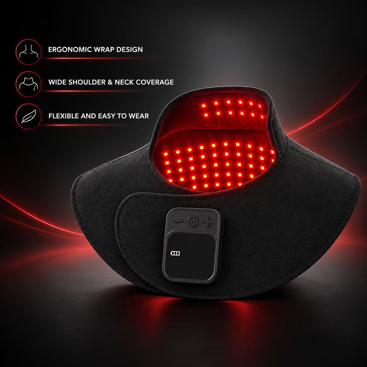 Shoulder & Neck Red Light Therapy Wrap Manufacturer | AIMEKO Wearable Red Light Solution