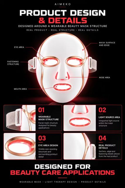 LED Light Therapy Face Mask Manufacturer | AIMEKO Professional Beauty Mask