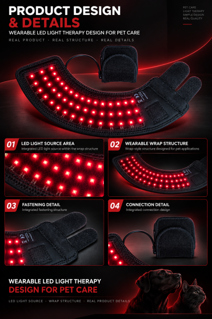 Pet LED Light Therapy Wrap Manufacturer | AIMEKO Wearable Pet Care Solution