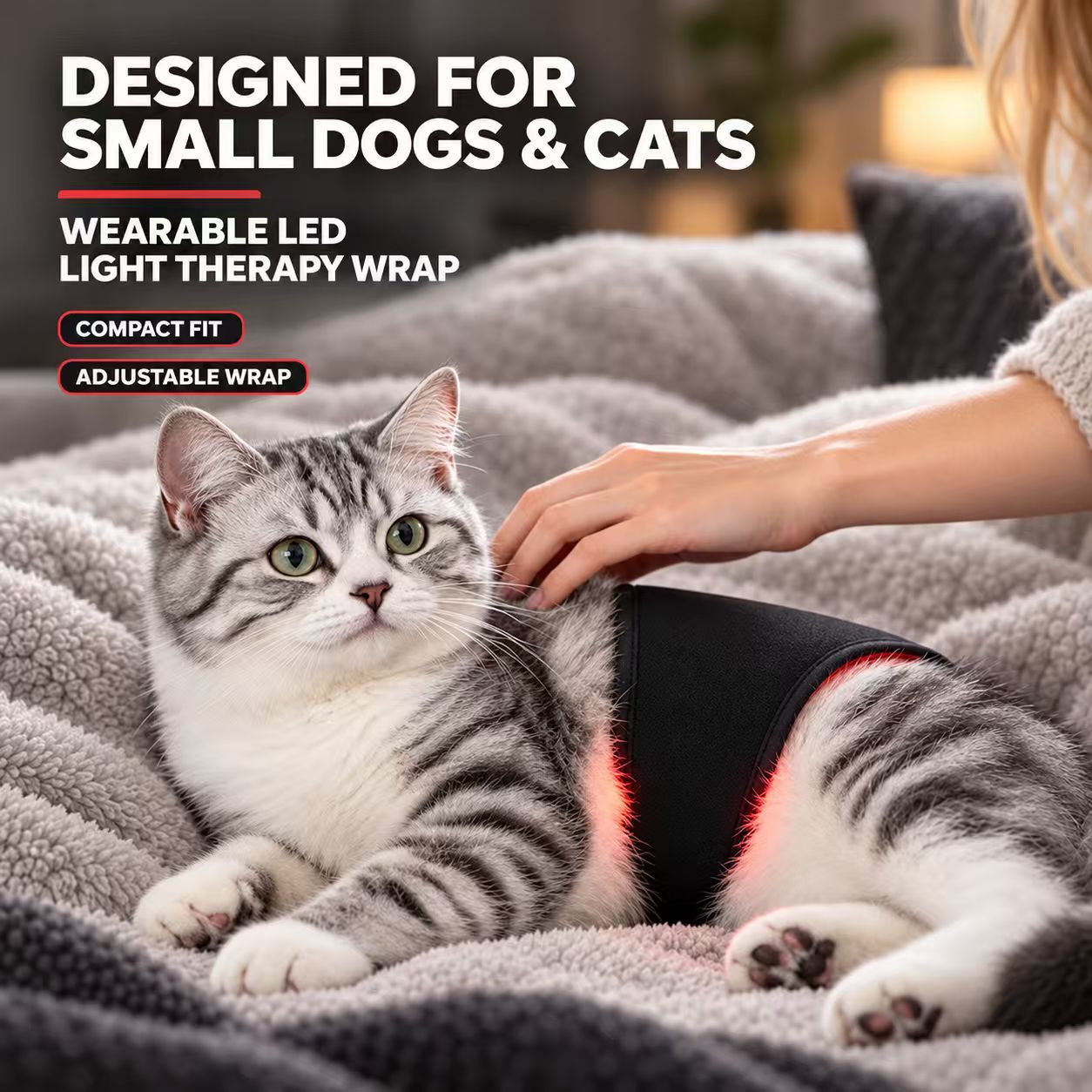Pet Red Light Therapy Wrap Manufacturer | AIMEKO 660nm + 850nm LED Pet Care Wrap