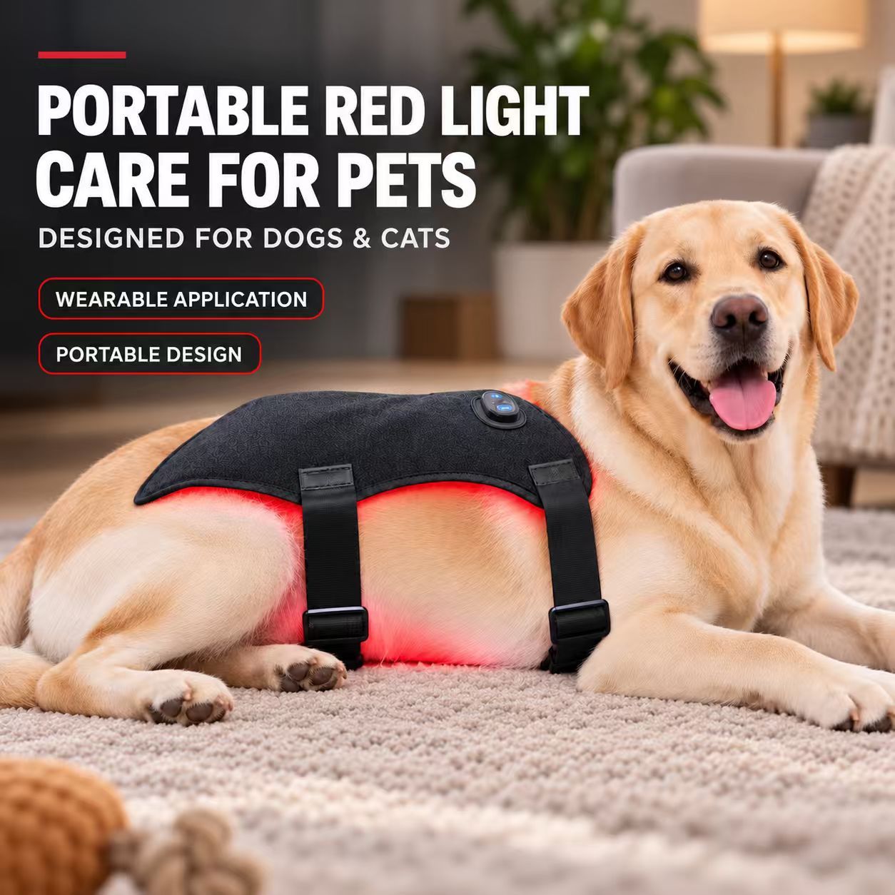 Portable Pet Red Light Therapy Device Manufacturer | AIMEKO Wearable LED Pet Care Solution