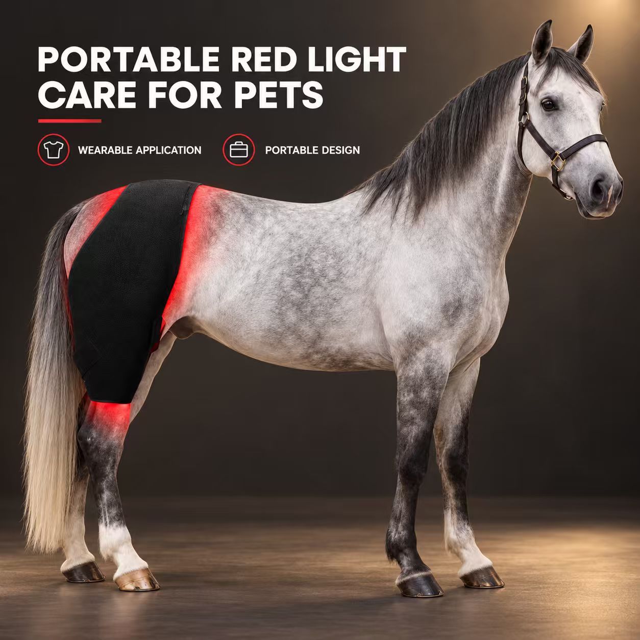 Portable Equine Red Light Therapy Device Manufacturer | AIMEKO Wearable Horse Care Solution
