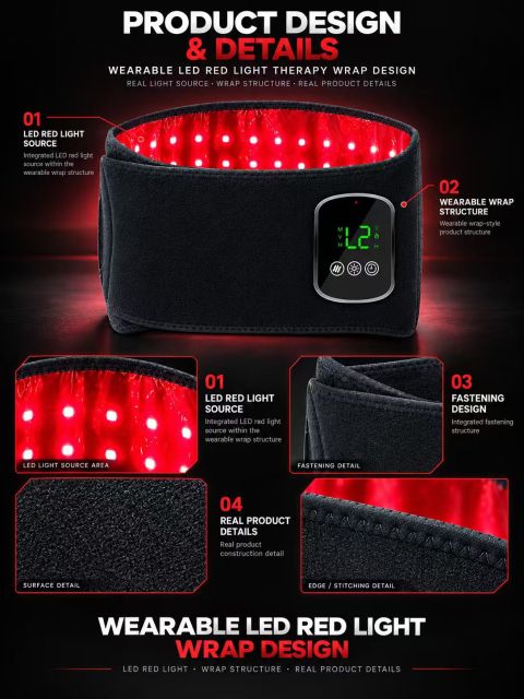 Red Light Therapy Belt Manufacturer | AIMEKO Flexible Wearable LED Waist Belt