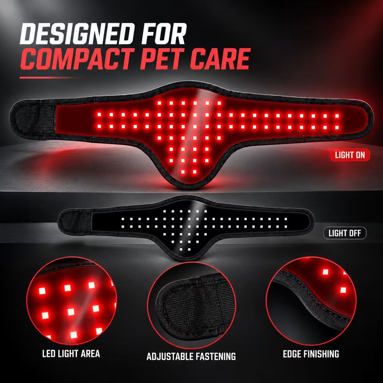 Pet Red Light Therapy Wrap Manufacturer | AIMEKO 660nm + 850nm LED Pet Care Wrap