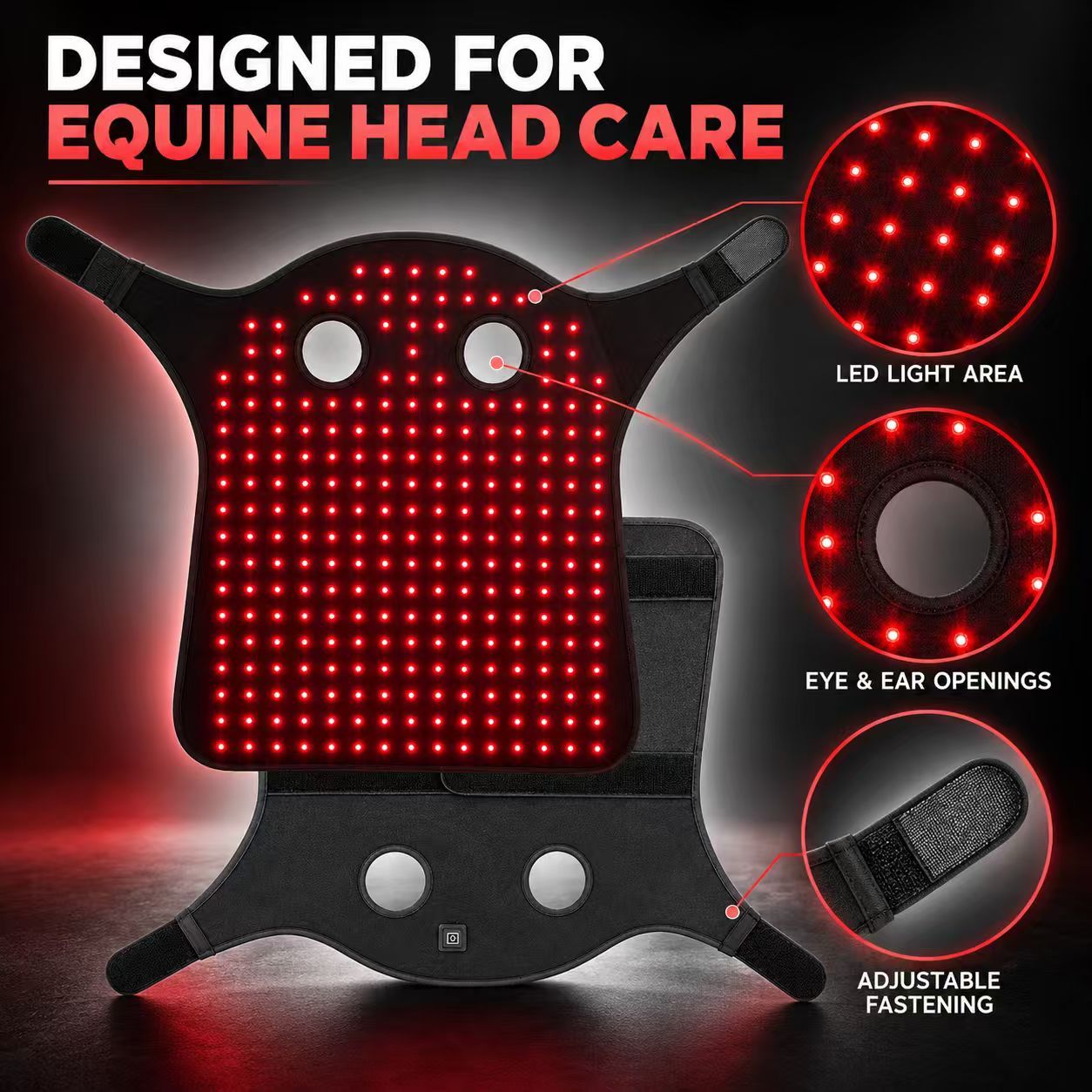 Equine Red Light Therapy Head Wrap Manufacturer | AIMEKO Wearable Horse Head Care Solution