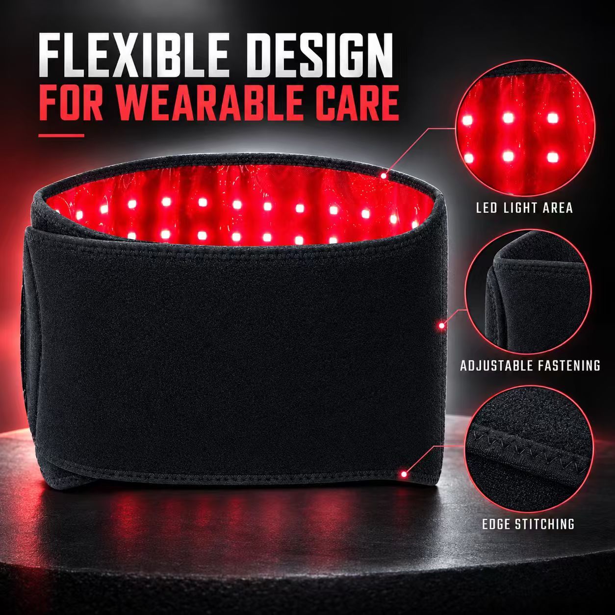 Red Light Therapy Belt Manufacturer | AIMEKO Flexible Wearable LED Waist Belt