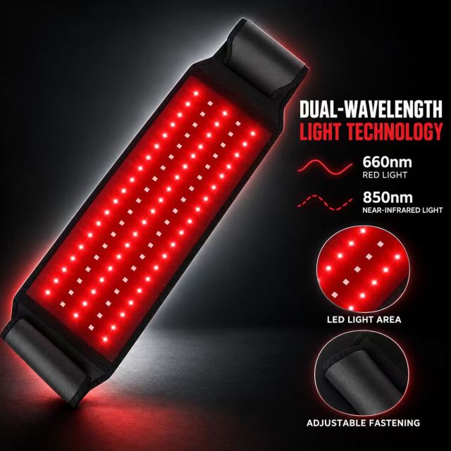 660nm + 850nm Red Light Therapy Belt Manufacturer | AIMEKO Dual-Wavelength LED Waist Belt