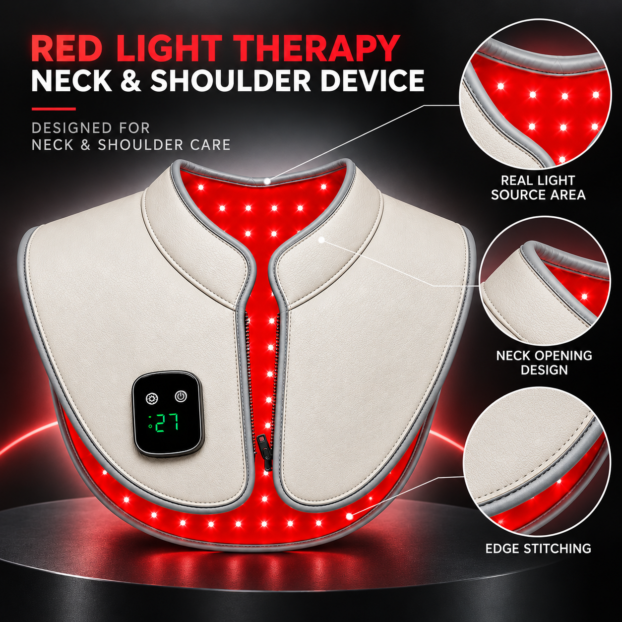 Neck & Shoulder Red Light Therapy Device Manufacturer | AIMEKO Wearable LED Care Device