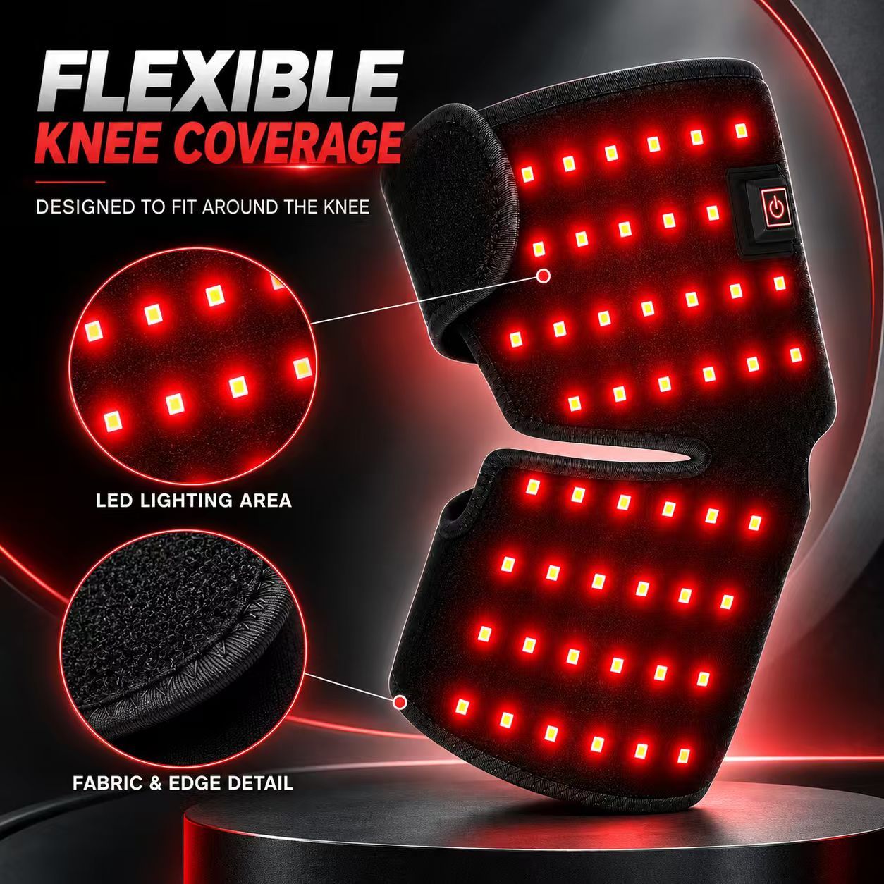 Red Light Therapy Knee Wrap Manufacturer | AIMEKO Wearable LED Knee Care Wrap