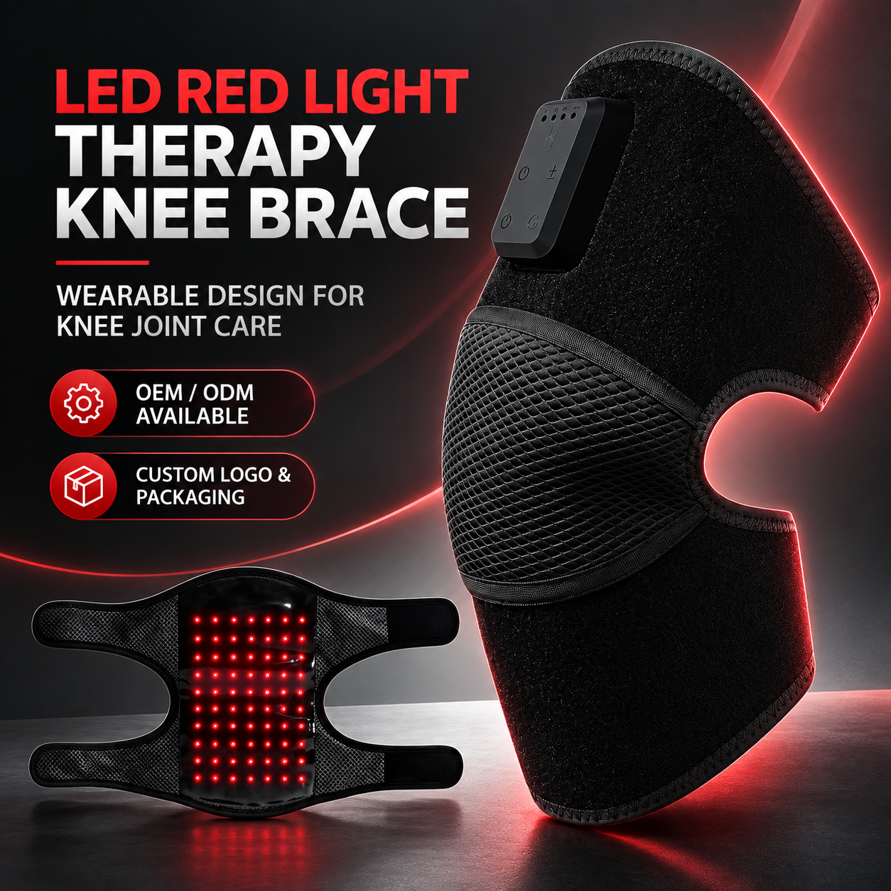 LED Red Light Therapy Knee Brace Manufacturer | AIMEKO Wearable Knee Care Device