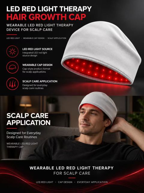 LED Red Light Therapy Hair Growth Cap Manufacturer | AIMEKO Wearable Scalp Care Cap