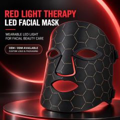 Red Light Therapy Facial Mask Manufacturer | AIMEKO Black LED Beauty Mask