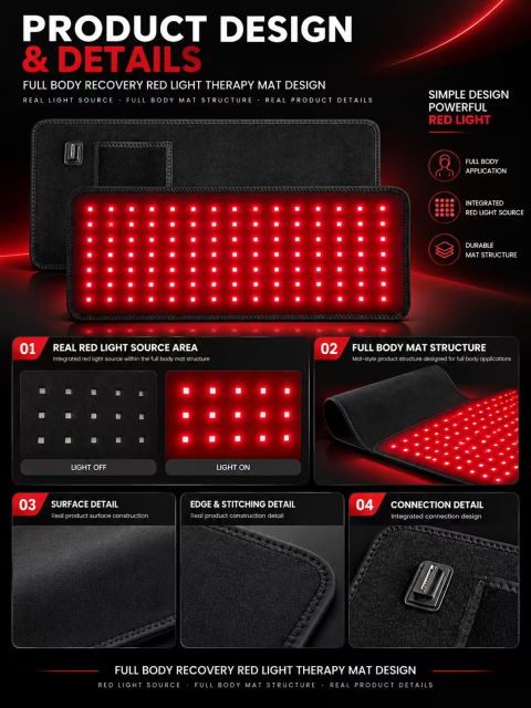 Full Body Red Light Therapy Mat Manufacturer | AIMEKO LED Recovery & Wellness Mat